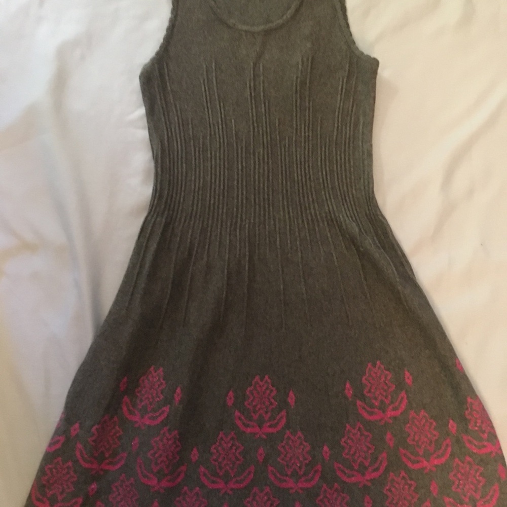 Tea Collection Gray Knit Sleeveless Dress